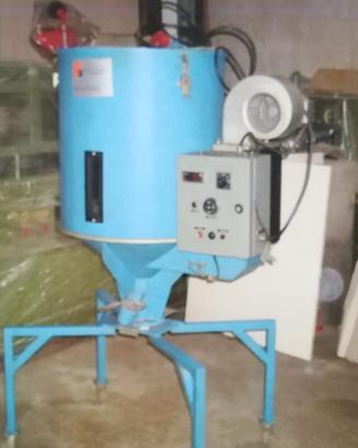 Essicatoio per granuli plastici.
