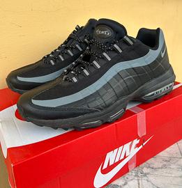 Nike air max 95 black silver reflective