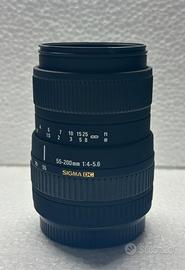 Obbiettivo Zoom Sigma DC 55-200mm F 4-5.6 Canon