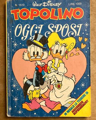 Topolino n. 1510 inserto Mattel e 4 tessere superm