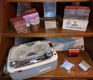 Geloso G258 1960 registratore a bobine + 31 bobine