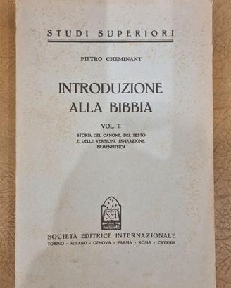 INTRODUZIONE ALLA BIBBIA VOL. II - Cheminant 1940