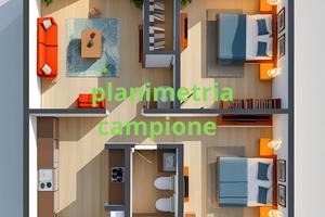 Trilocale luminoso a Malgrate