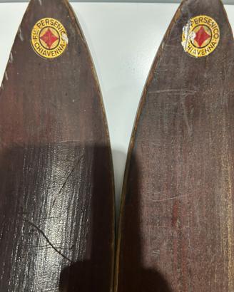 Sci legno anni 40/50 "fratelli Persenico Chiavenna