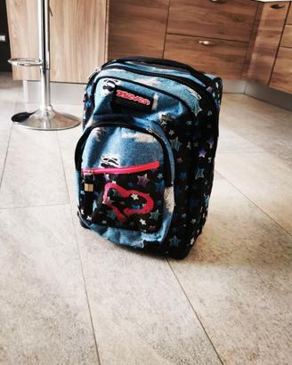 Zaino Trolley Seven – Denim e Stelle – 35 L