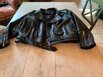 Giubbotto in pelle da uomo taglia 52