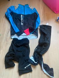 Giacca pantaloncino e pantalone B TWIN ciclismo