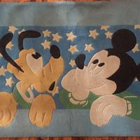 Tappeto per bambini Pluto e Topolino