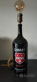 Bottiglia magnum birra Chimay con porta lampada
