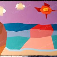 Quadro di Simone Piazzesi - TRAMONTO SULLA BAIA