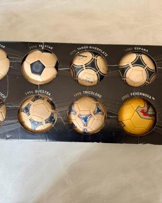 SET COLLEZIONE MINI PALLONI DEI MONDIALI 1976-2006