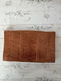 Pochette in vera pelle vintage d'epoca 