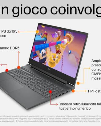 Notebook HP Victus 16,1" AMD Ryzen 5600H RTX3050