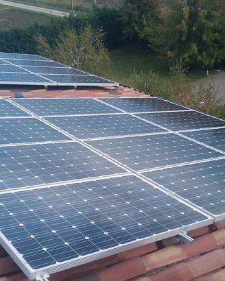 Impianto Fotovoltaico pannelli+inverter+staffe+cav