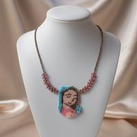 Collana Madonna Guadalupe Vintage pezzo unico