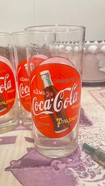 Bicchieri vintage anni 90 coca cola