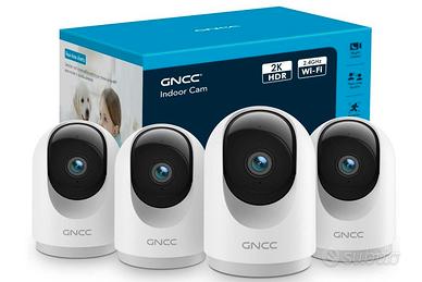 2K Telecamera Wi-Fi Interno 2.4/5GHz Visione Nottu
