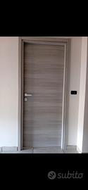 porta a battente building 90x210cm rovere grigio