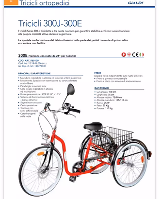 Triciclo per anziani