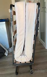 Letto a brandina pieghevole con toghe 80x200
