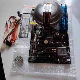 Motherboard con processore I5 e memoria