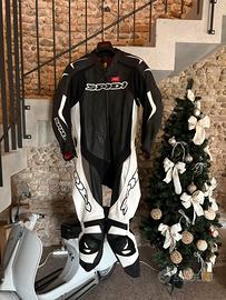 Tuta in pelle moto spidi