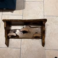 Attaccapanni con cappelliera 3 posti