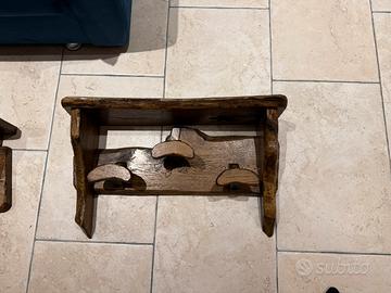 Attaccapanni con cappelliera 3 posti