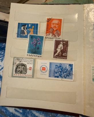 Album vecchi francobolli stranieri