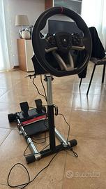 Volante e supporto pc e playstation