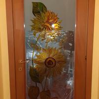 Porta battente color ciliegio