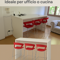 Tavolo Alto Riunione/Break Con 3 sgabelli