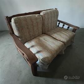 Divano letto 2 posti in legno