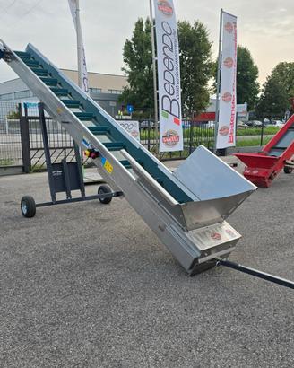 Nastro trasportatore inox 5.5x400 all. cippato