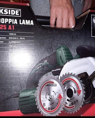 SEGA CIRCOLARE A DOPPIA LAMA PARKSIDE
