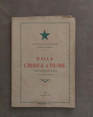 Libro "DALLA CRIMEA A FIUME" 1929