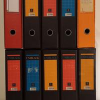 Lotto n. 10 raccoglitori ad anelli per documenti