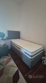 Letto singolo con contenitore (materasso incluso)