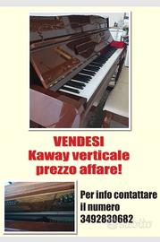 Pianoforte Verticale Kaway con panchetta abbinata