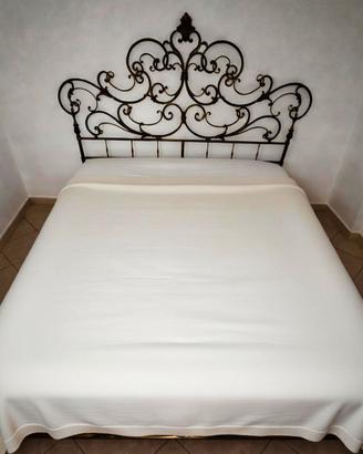 Letto matrimoniale ferro battuto d’epoca liberty