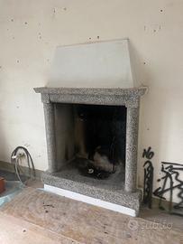 Spalle contorno Camino a legna