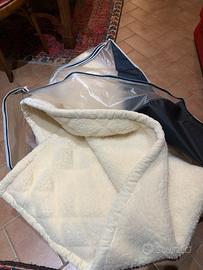 coperta matrimoniale in lana merinos color ghiacci