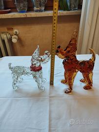 Scottish Terrier vetro di Murano colore ambrato