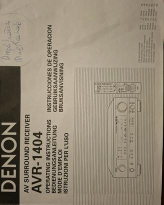 amplificatore Denon AVR 1404