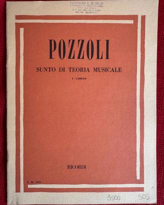 Pozzoli Sunto di teoria musicale vol.1, 2, 3