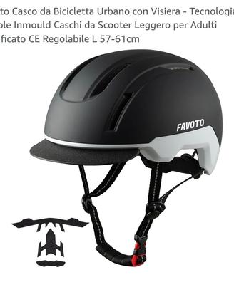 Casco da Bicicletta MTB, Vintage, con Visiera