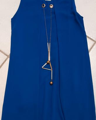 abito corto bluette tg S/M