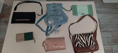 Borse, zaino, pochette, portafoglio diverse marche