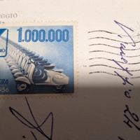 francobollo piaggio Vespa 1956