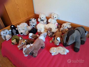 animali vari di peluche